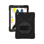 Aksesuarcım Apple iPad 10.2 2021 9. Nesil Silikon Standlı Askılı Zırh Tank Def - Siyah Kılıf