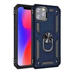Aksesuarcim Apple iPhone 11 Pro Max ile Uyumlu Kılıf Silikon Yüzük Standlı Araç Tutucu için Mıknatıslı Darbe Karşı Dayanıklı Koruma Tank İnce Kap Vega Lacivert