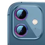 Aksesuarcim Apple iPhone 12 ile Uyumlu Kamera Lens Koruyucu Cam Colorful