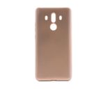 Aksesuarcim Huawei Mate 10 Pro ile Uyumlu Kılıfı Silikon Pastel Renkli Mat Esnek İnce Kapak Prem Gold
