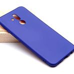 Aksesuarcim Huawei Mate 20 Lite ile Uyumlu Kılıfı Silikon Pastel Renkli Mat Esnek İnce Kapak Prem Saks Mavi