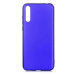 Aksesuarcim Huawei P Smart S (Y8P) ile Uyumlu Kılıfı Silikon Pastel Renkli Mat Esnek İnce Kapak Prem Saks Mavi