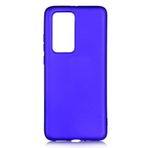 Aksesuarcim Huawei P40 Pro ile Uyumlu Kılıfı Silikon Pastel Renkli Mat Esnek İnce Kapak Prem Saks Mavi