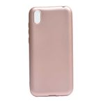 Aksesuarcim Huawei Y7 2019 ile Uyumlu Silikon Pastel Renkli Yumuşak Kılıf, Prem Rose Gold