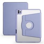 Aksesuarcim iPad Air 10.9 2020 (4.Nesil) Kılıf Silikon Kapaklı Stand Olabilen Kamera Lens Korumalı Kalem Bölmeli Kapak Lavendery Gray