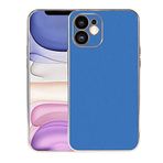 Aksesuarcim iPhone 11 Kılıf Silikon Kamera Korumalı Esnek Viyan Kapak Saks Mavi