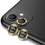 Aksesuarcim iPhone 12 Mini Kamera Lens Koruyucu Mat Parmak İzi Bırakmayan Safir Gold