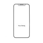 Aksesuarcim iPhone 15 Pro Max Ekran Koruyucu Tam Kaplayan Toz Korumalı Premium Cam Koruma Rika Siyah