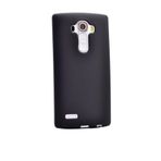 Aksesuarcim LG G4 Kılıf Silikon Pastel Renkli Yumuşak Kapak Prem Siyah