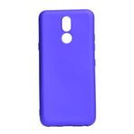 Aksesuarcim LG K40 ile Uyumlu Kılıfı Silikon Pastel Renkli Mat Esnek İnce Kapak Prem Saks Mavi