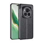 Aksesuarcim Oppo A9 2020 için Kılıf Silikon Deri Görünümlü Siyah