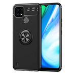 Aksesuarcim Realme C21 Kılıf Silikon Mıknatıs Yüzüklü Standlı Kapak Rave Siyah