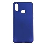 Aksesuarcim Samsung Galaxy A10S ile Uyumlu Silikon Kılıf Pastel Renkli Mat Esnek İnce Kapak Prem Saks Mavi
