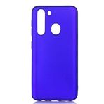 Aksesuarcim Samsung Galaxy A21 ile Uyumlu Silikon Kılıf Pastel Renkli Mat Esnek İnce Kapak Prem Saks Mavi