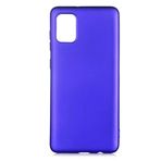 Aksesuarcim Samsung Galaxy A31 ile Uyumlu Silikon Kılıf Pastel Renkli Mat Esnek İnce Kapak Prem Saks Mavi