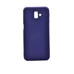 Aksesuarcim Samsung Galaxy J4 ile Uyumlu Kılıfı Silikon Pastel Renkli Mat Esnek İnce Kapak Prem Lacivert