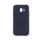 Aksesuarcim Samsung Galaxy J4 ile Uyumlu Kılıfı Silikon Pastel Renkli Mat Esnek İnce Kapak Prem Siyah