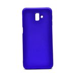 Aksesuarcim Samsung Galaxy J6 Plus ile Uyumlu Silikon Kılıf Pastel Renkli Mat Esnek İnce Kapak Prem Saks Mavi