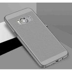 Aksesuarcim Samsung Galaxy S8 Plus ile Uyumlu Kılıfı Delikli Mat Renkli Parmak İzi Bırakmayan Kamera Lens Korumalı Sert Silikon İnce Kapak Gri