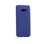 Aksesuarcim Samsung Galaxy S8 Plus ile Uyumlu Kılıfı Silikon Pastel Renkli Mat Esnek İnce Kapak Prem Lacivert