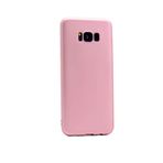 Aksesuarcim Samsung Galaxy S8 Plus ile Uyumlu Kılıfı Silikon Pastel Renkli Mat Esnek İnce Kapak Prem Rose Gold