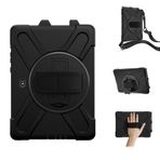 Aksesuarcim Samsung Galaxy Tab Active Pro SM-T540 T545 T547 ile Uyumlu Kılıf Silikon Standlı Darbe ve Şok Korumalı Ayarlanabilir Asklı Tank Tablet Kılıfı