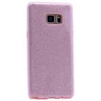Aksesuarcim Samsung ile Uyumlu Galaxy S7 Edge Kılıf Silikon Simli Parlak Tarz Kapak Rose Gold