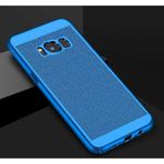 Aksesuarcim Samsung ile Uyumlu Galaxy S8 Plus Kılıf Delikli İnce Mat Renkli Sert Silikon Koruma Kapak Turkuaz