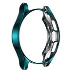 Aksesuarcim Samsung ile Uyumlu Galaxy Watch 4 Classic 46mm Ekran Koruyucu Darbe Korumalı Kasa Koruma Koyu Yeşil