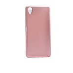 Aksesuarcim Sony Xperia XA ile Uyumlu Kılıfı Silikon Pastel Renkli Mat Esnek İnce Kapak Prem Rose Gold