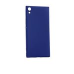 Aksesuarcim Sony Xperia XA1 ile Uyumlu Kılıfı Silikon Pastel Renkli Mat Esnek İnce Kapak Prem Lacivert