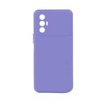 Aksesuarcim Tecno Spark 8 Pro ile Uyumlu Silikon Kılıf Mat Pastel Renkli Parmak İzi Bırakmayan Yumuşak Kapak Biy Lila