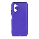 Aksesuarcim Xiaomi Mi 11İ ile Uyumlu Silikon Kılıf Pastel Renkli Mat Esnek İnce Kapak Prem Saks Mavi