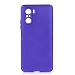 Aksesuarcim Xiaomi Mi 11X Pro ile Uyumlu Silikon Kılıf Pastel Renkli Mat Esnek İnce Kapak Prem Saks Mavi