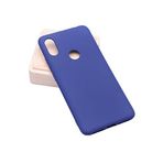 Aksesuarcim Xiaomi Mi 8 SE ile Uyumlu Kılıfı Silikon Pastel Renkli Mat Esnek İnce Kapak Prem Lacivert