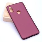 Aksesuarcim Xiaomi Mi 8 SE ile Uyumlu Kılıfı Silikon Pastel Renkli Mat Esnek İnce Kapak Prem Mürdüm