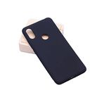 Aksesuarcim Xiaomi Mi 8 SE ile Uyumlu Kılıfı Silikon Pastel Renkli Mat Esnek İnce Kapak Prem Siyah