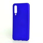 Aksesuarcim Xiaomi Mi 9 Lite ile Uyumlu Silikon Kılıf Pastel Renkli Mat Esnek İnce Kapak Prem Saks Mavi