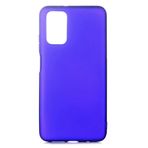 Aksesuarcim Xiaomi Poco M3 ile Uyumlu Silikon Kılıf Pastel Renkli Mat Esnek İnce Kapak Prem Saks Mavi