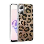 Aksesuarcim Xiaomi Redmi 13C Kılıf Silikon Esnek Desenli Kapak Mep Gold Leopar