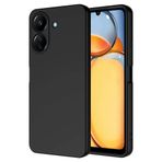Aksesuarcim Xiaomi Redmi 13C Silikon Kılıf Lansman İç Kısım Kadife Mat Renkli Kap Siyah