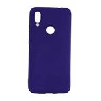 Aksesuarcim Xiaomi Redmi 7 ile Uyumlu Silikon Kılıf Pastel Renkli Mat Esnek İnce Kapak Prem Saks Mavi