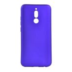 Aksesuarcim Xiaomi Redmi 8 ile Uyumlu Silikon Kılıf Pastel Renkli Mat Esnek İnce Kapak Prem Saks Mavi