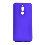 Aksesuarcim Xiaomi Redmi 8A ile Uyumlu Silikon Kılıf Pastel Renkli Mat Esnek İnce Kapak Prem Saks Mavi