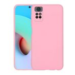 Aksesuarcim Xiaomi Redmi Note 12 Pro 4G Silikon Kılıf Lansman İç Kısım Kadife Mat Renkli Kap Pembe Açık