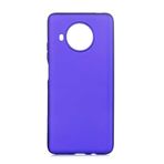 Aksesuarcim Xiaomi Redmi Note 9 Pro 5G ile Uyumlu Silikon Kılıf Pastel Renkli Mat Esnek İnce Kapak Prem Saks Mavi