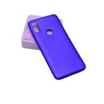 Aksesuarcim Xiaomi Redmi S2 ile Uyumlu Silikon Kılıf Pastel Renkli Mat Esnek İnce Kapak Prem Saks Mavi