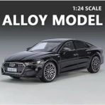 Aksoy Toys Audi A7 Siyah Metal Araba 1:24 Ölçek Diecast Model Araba 20 cm