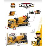 Aksoy Toys Oyuncak Beton Mikseri Iş Kamyonu Sürtmeli 25 cm Iş Makinesi - Sarı