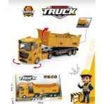 Aksoy Toys Oyuncak Iş Makinesi Sürtmeli Damperli Kamyon 25 cm - Sarı